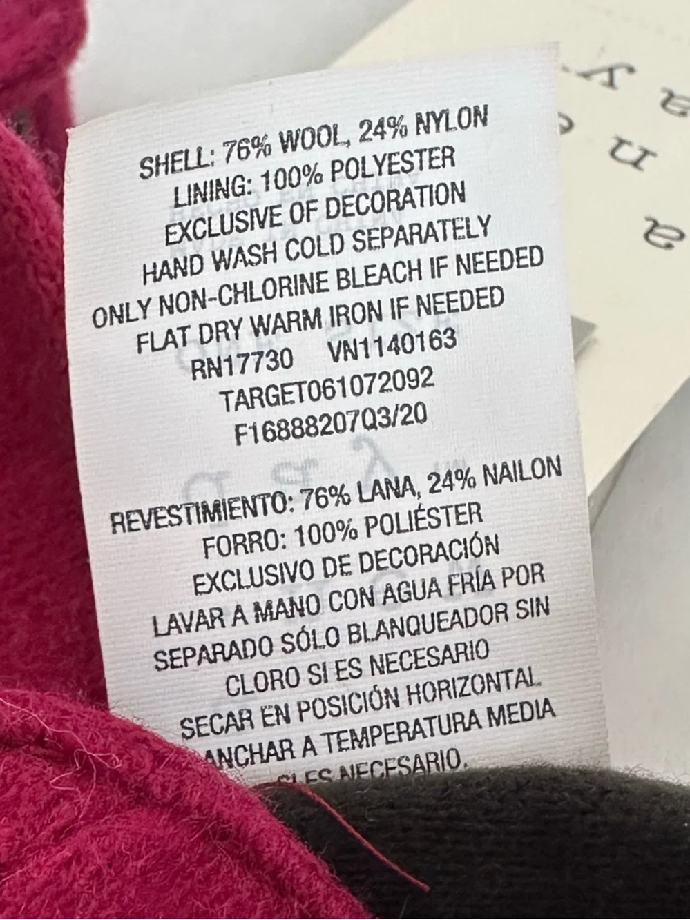 A New Day Red Touchscreen Gloves One Size Soft Stretch Winter Warm